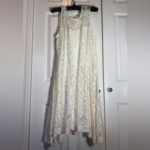 Lane Bryant Cream Lace Knee-Length Dress 22/24 (3X) Easter Dress or Formal Dress